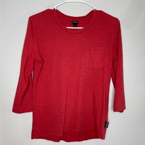 Patagonia Women's Red 3/4 Sleeve Basic Crewneck Top Size Small